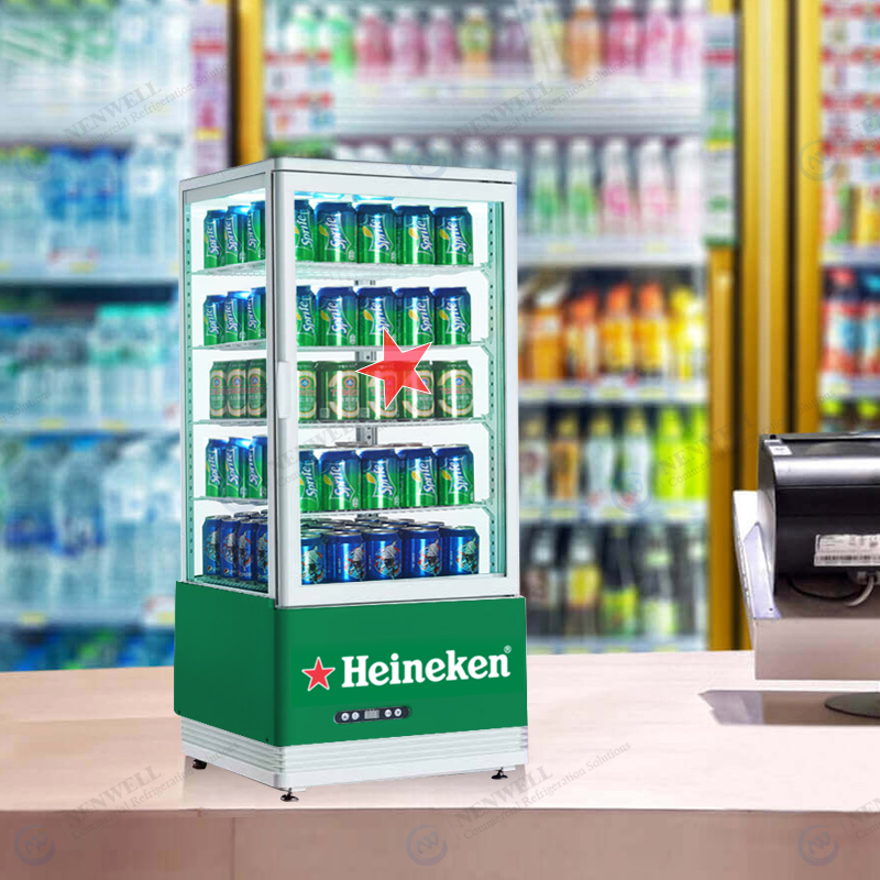 refrigerated drink display cases