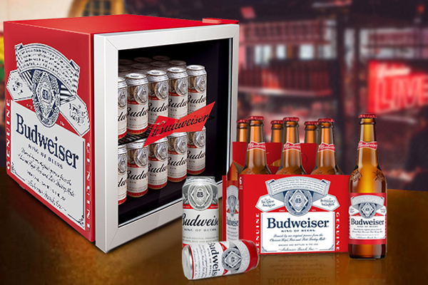 Branded Beverage Fridges (Coolers) For Budweiser Beer Promotion