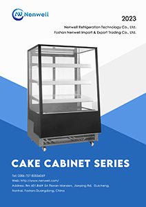 refrigerated glass cake case from Nenwell Commercial Refrigerator catalogue