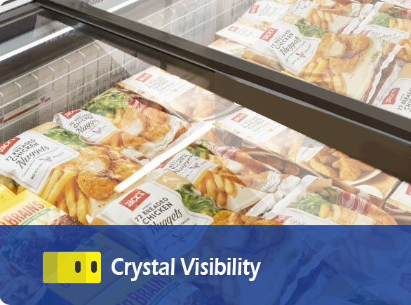 Crystal Visibility | NW-DG20SF-25SF-30SF grocery island freezer