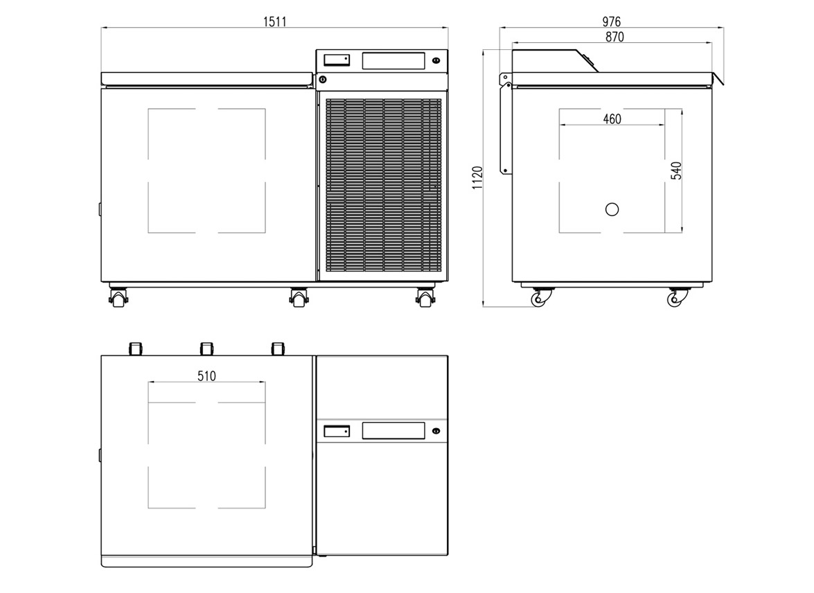 -110~-152ºC Medical And Industrial Ultra Frozen Cryogenic Chest Freezer