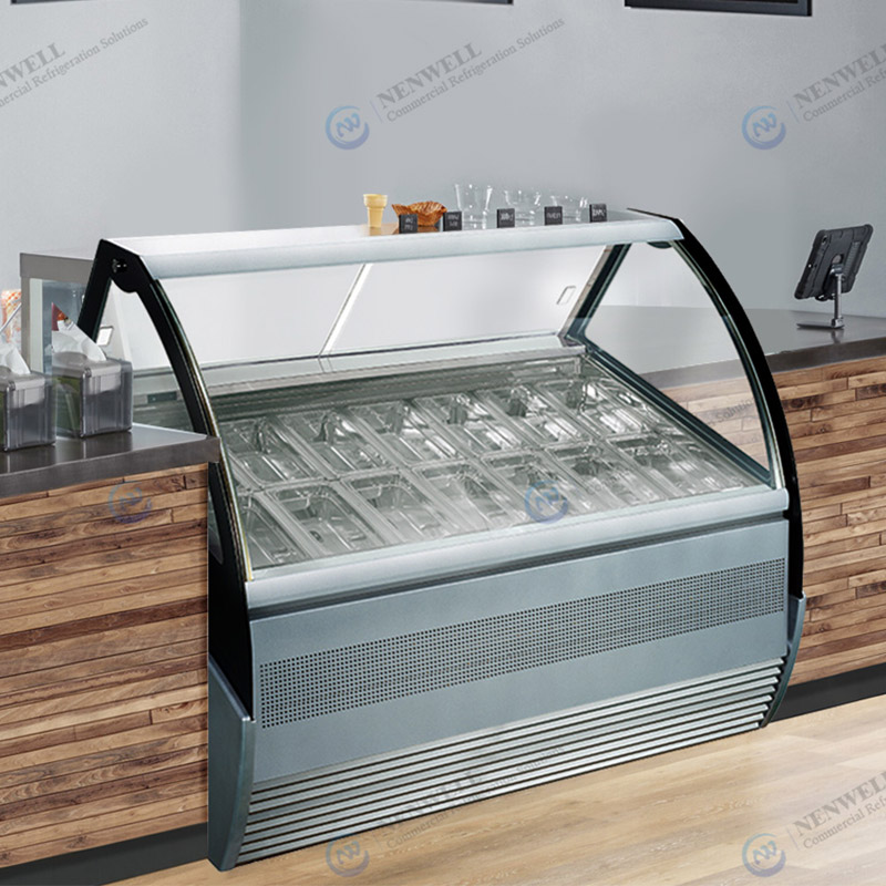 Commercial Ice Cream Dipping Display Cabinets And Freezers Price For Sale