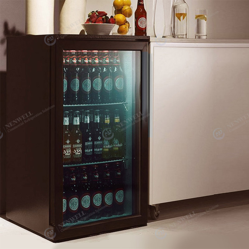Commercial Mini Beer And Drink Glass Door Countertop Display Coolers And Refrigerators