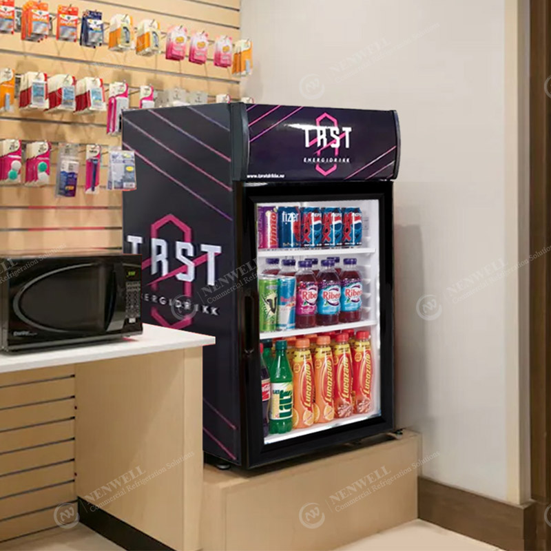 Kommerzieller Mini-Kühlschrank für kalte Getränke und Lebensmittel