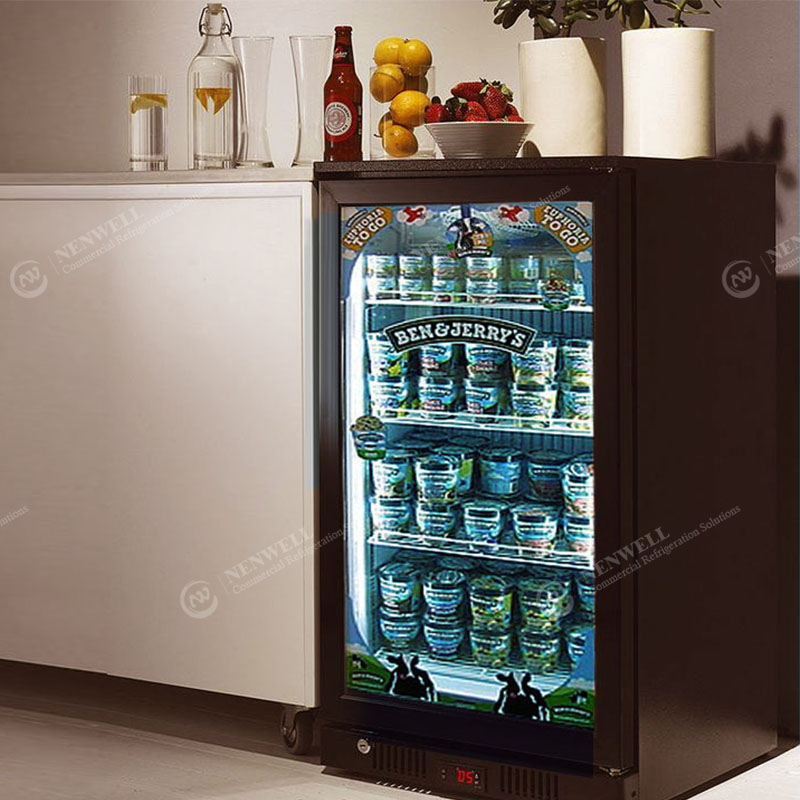 Coffee Shop Gamay nga Frost Free Table Top Display Refrigerator Ug Freezer