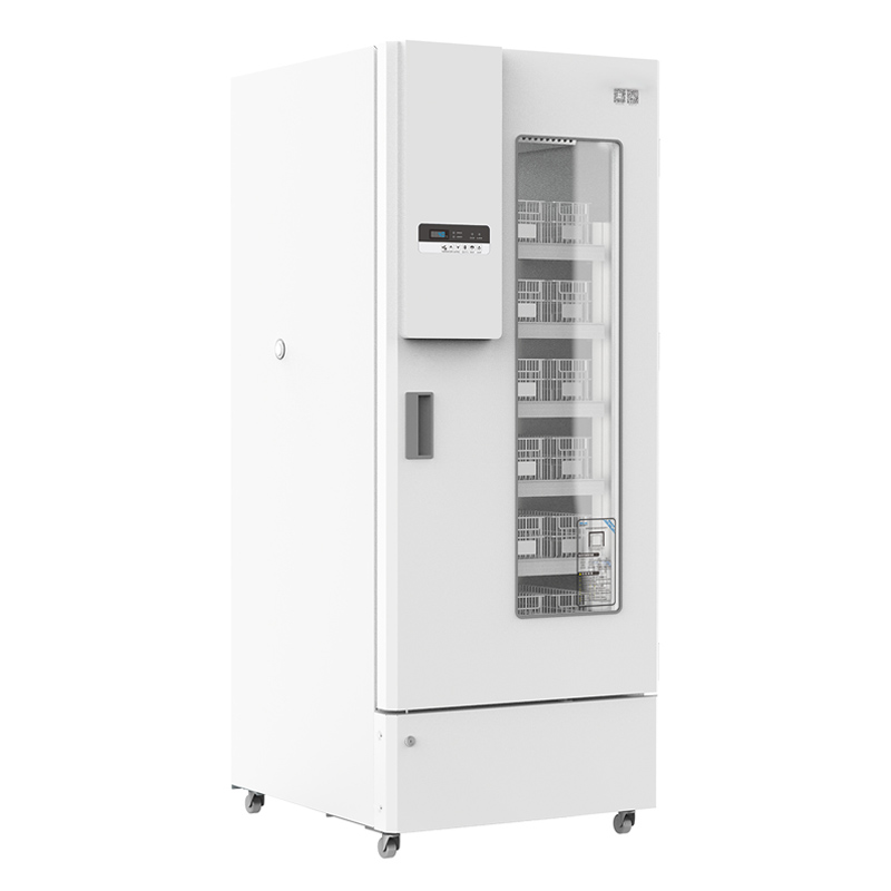2ºC~6ºC Upright Glass Door Blood Bank Plasma Fridge Refrigerator