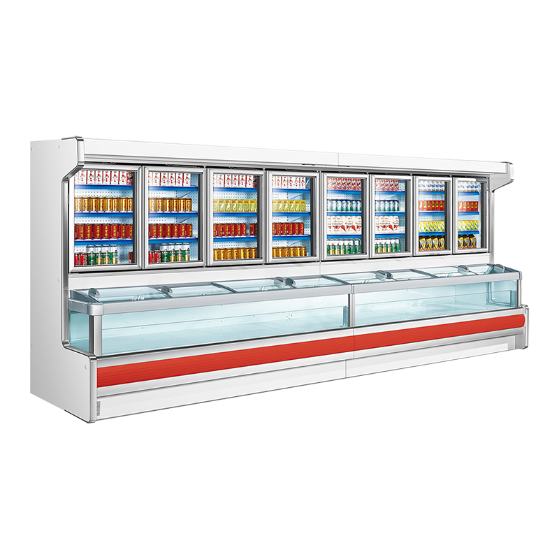 Supermarket Commercial Dual-Temp Remote Type Display Fridge For