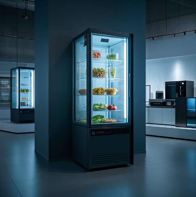 What are the advantages of a refrigerator with glass?